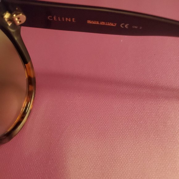 Celine Flattop Two-Tone Shield Sunglasses - Picture 4 of 5